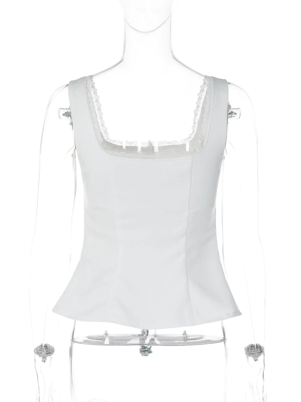 Kelis Lace Trim Ruched Tank