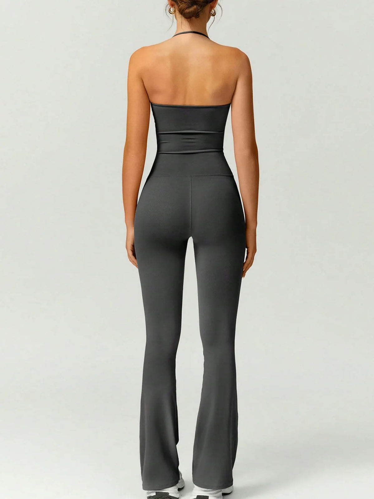 Neckband Backless Fitness Exercise Bodysuits