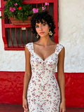 Allura Floral Lace Trim Maxi Dress