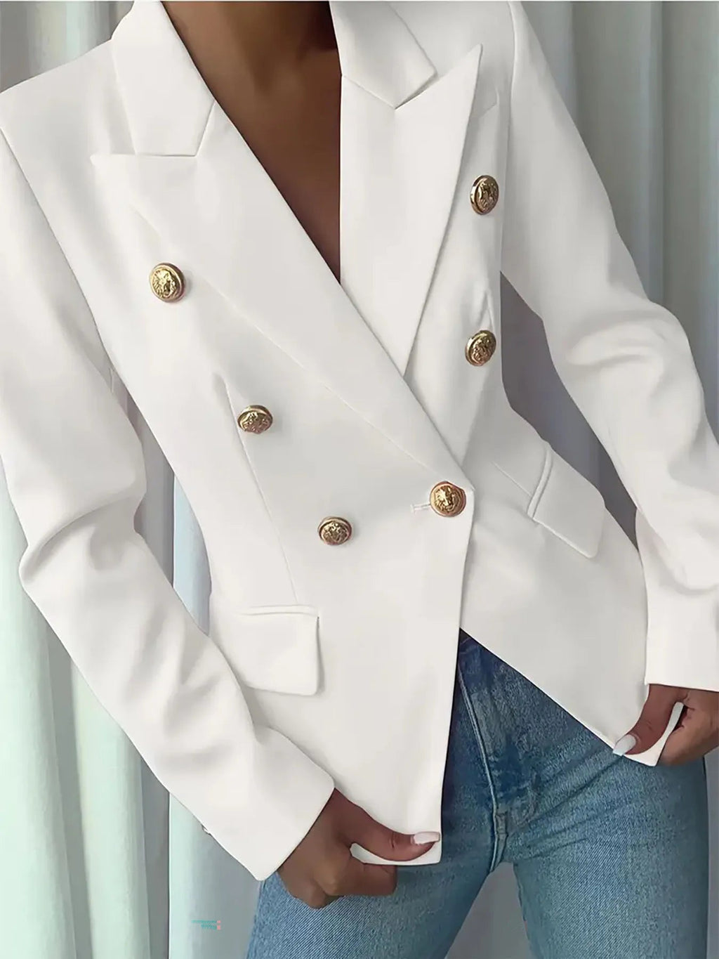 Blazer Lapel Collar Workwear Casual Chic Modern Trendy