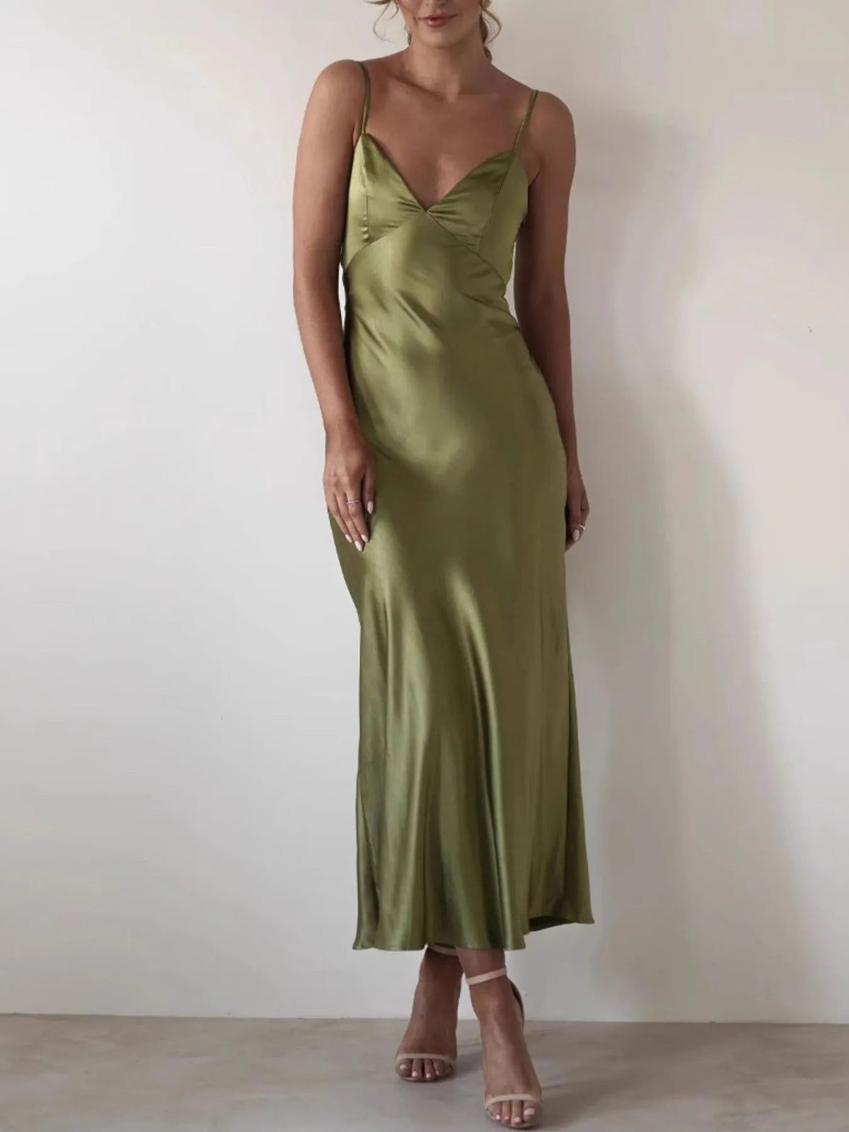 Maxi Dress Backless Cami Slip Elegant Party Cocktail