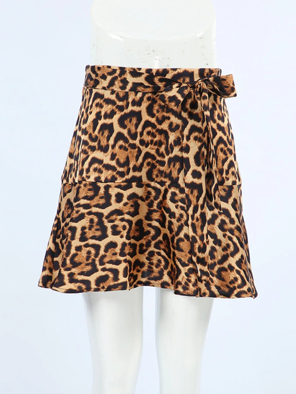 Leopard Print Mini Skirt for Women