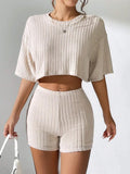 Liber Spring Women's Solid Color Solid Color 2-piece Sets