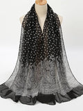 Summer Lady Dots Scarf Shawl Holiday Fashion Clothing Accessories Invierno Mujer Women Scarves Shawls for Women