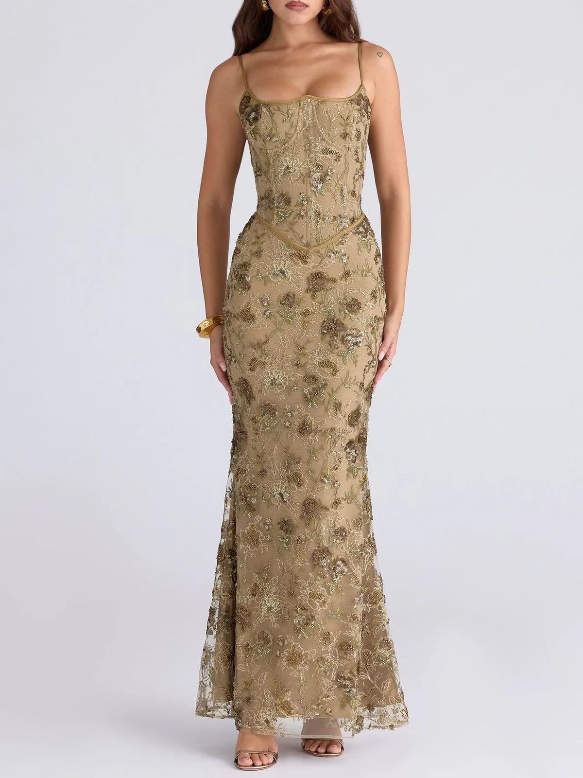 Low-cut Sleeveless Sexy Backless Tie-up Long Dress