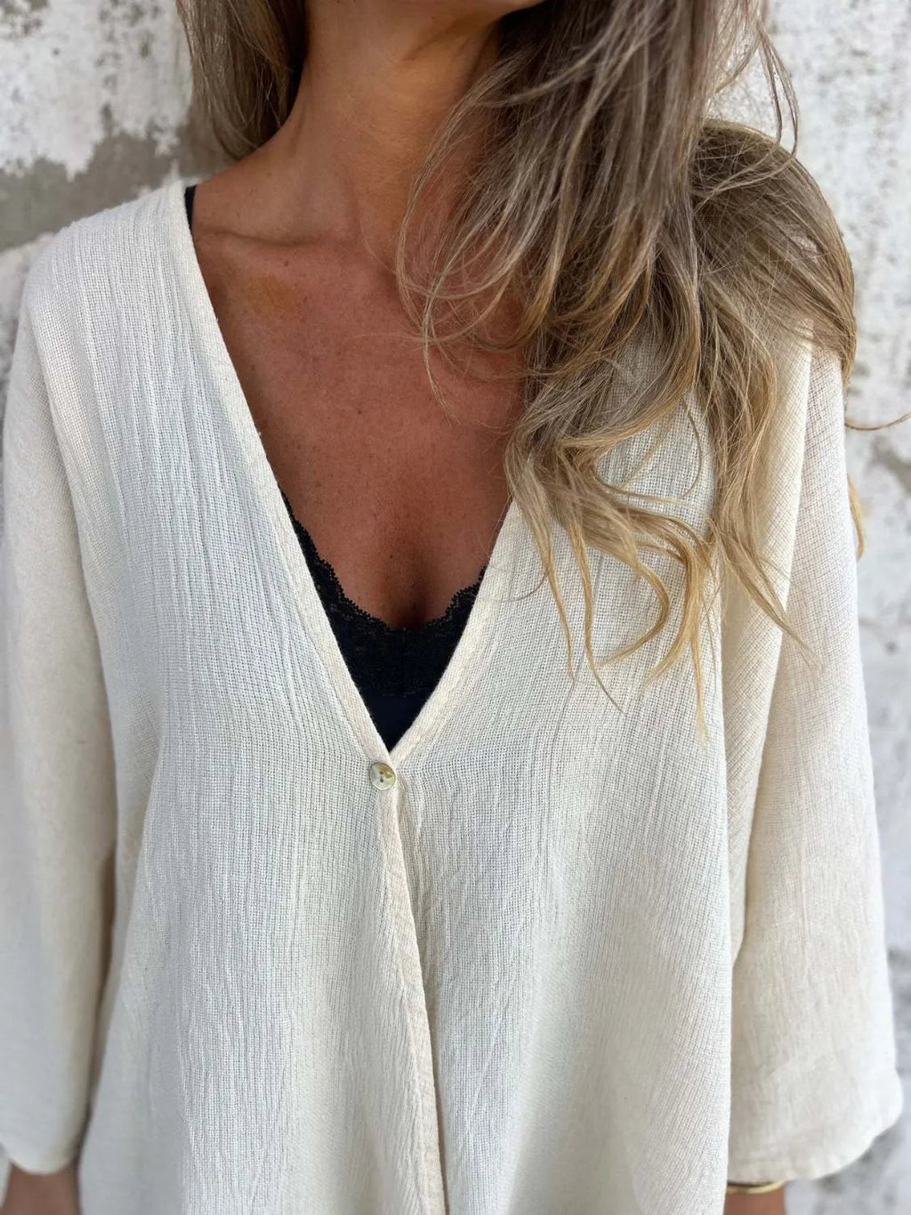 Kimono Blouse Top Transitional Layering Oversized Boho