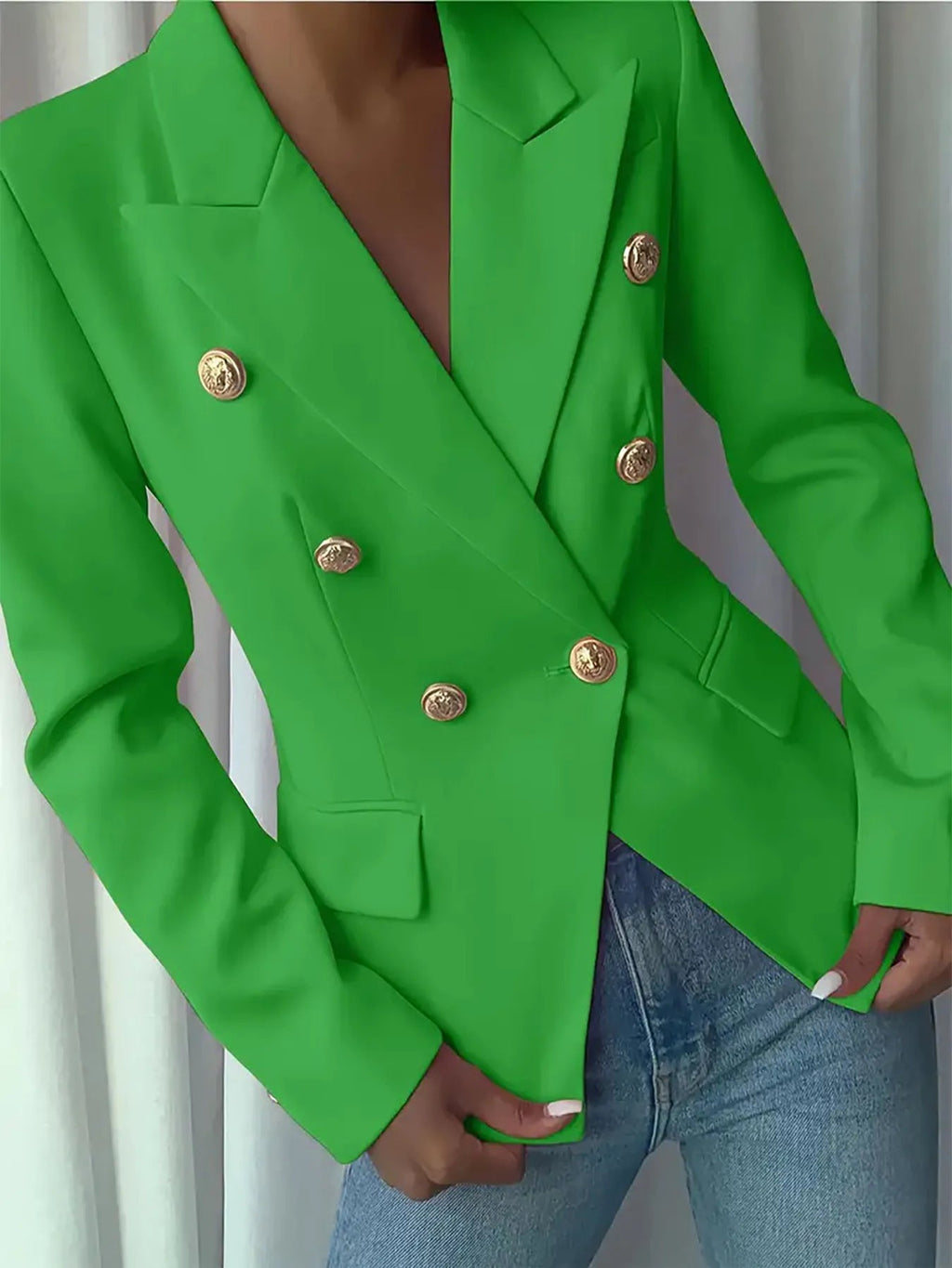 Blazer Lapel Collar Workwear Casual Chic Modern Trendy