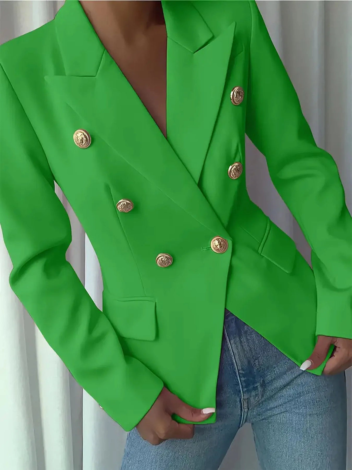 Blazer Lapel Collar Workwear Casual Chic Modern Trendy