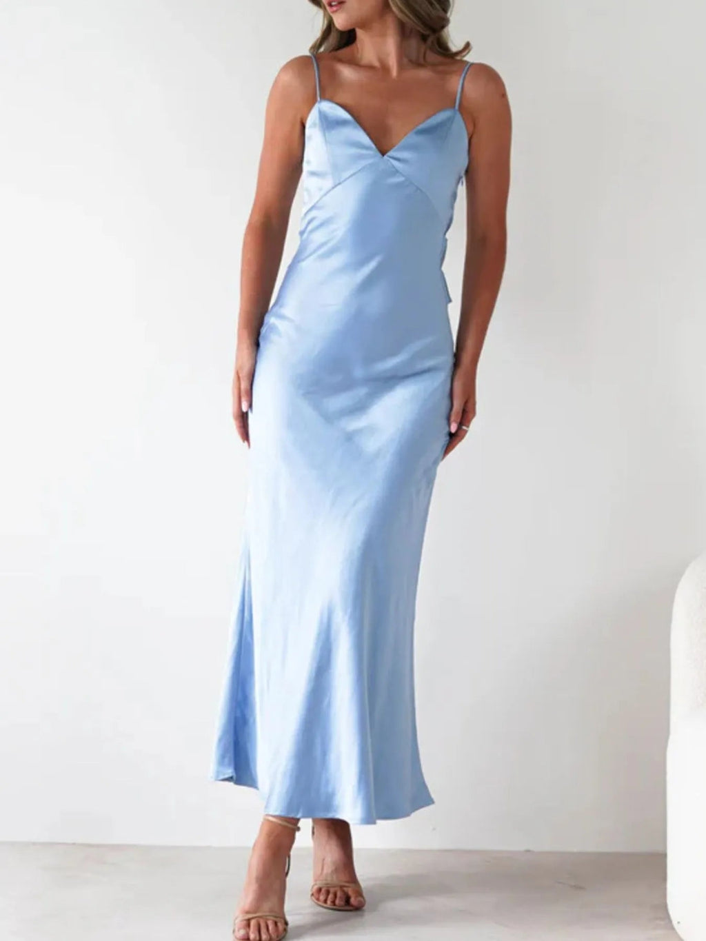 Maxi Dress Backless Cami Slip Elegant Party Cocktail