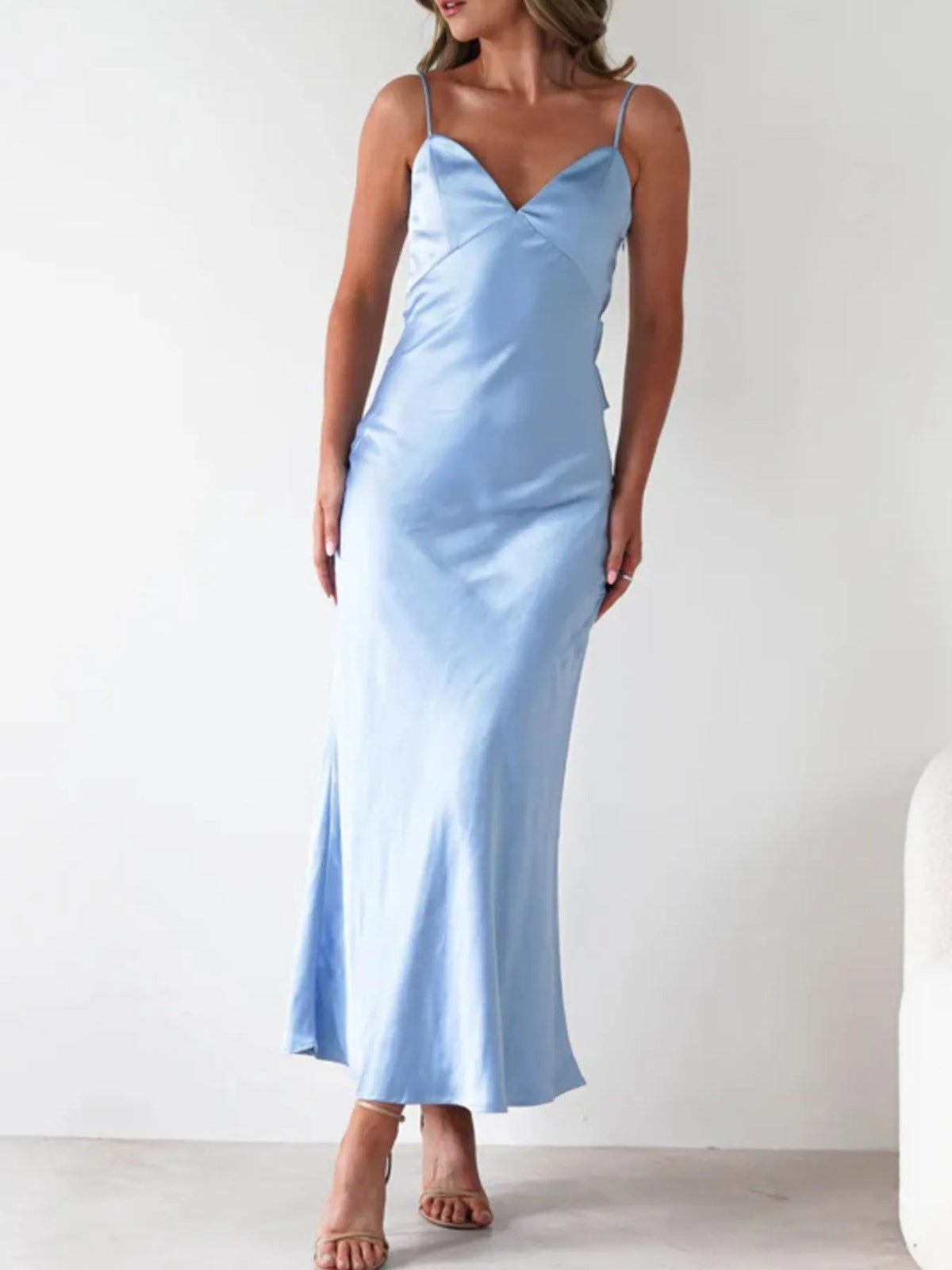 Maxi Dress Backless Cami Slip Elegant Party Cocktail