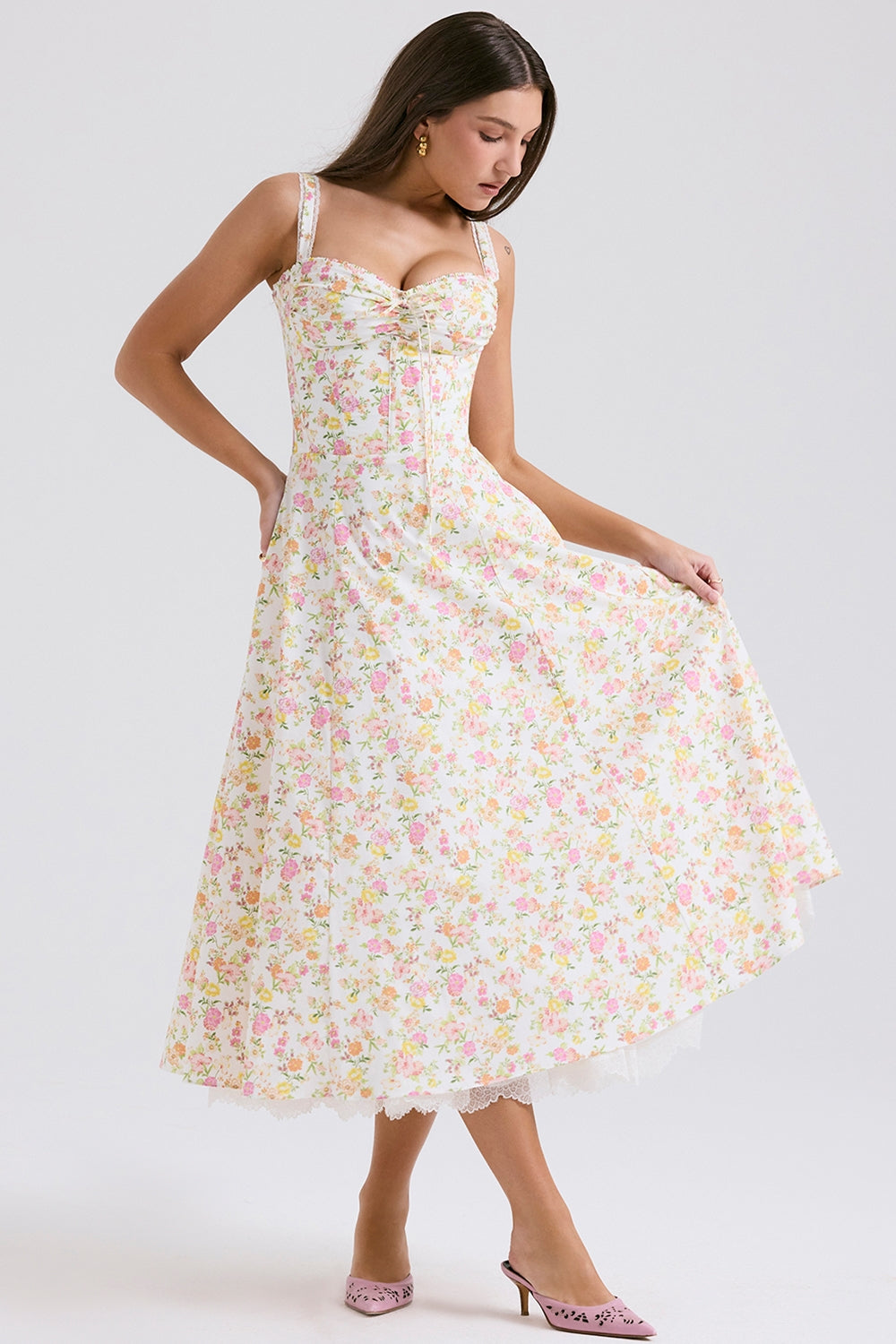 Seraphina Sweetheart Midi Dress
