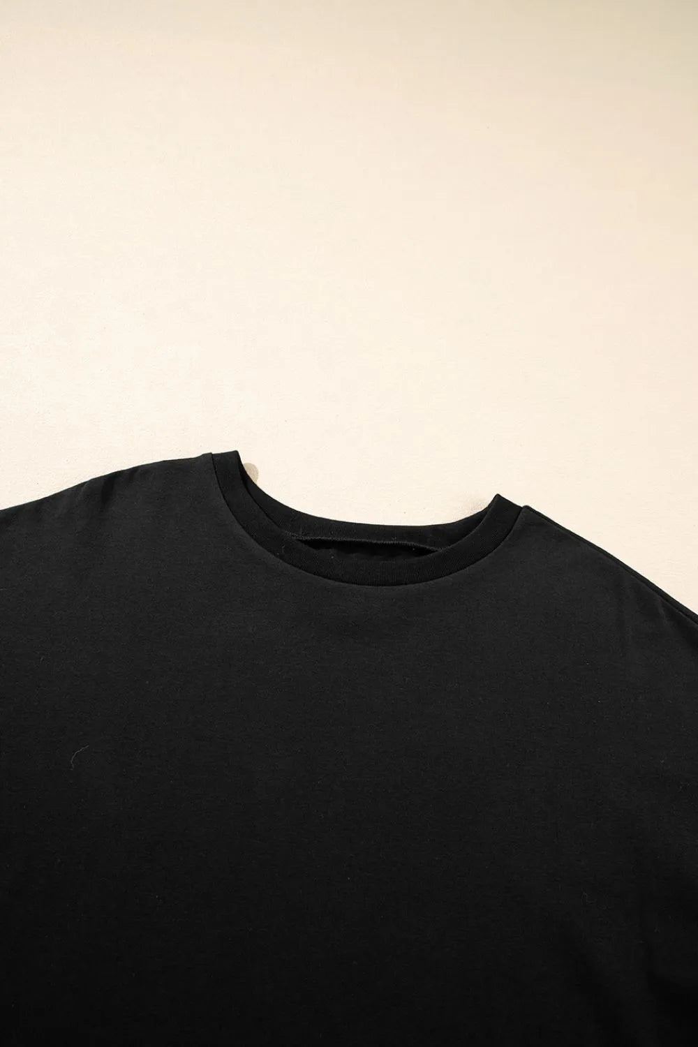 T-Shirt Oversized Top Everyday Casual Hi Low Hem Boho