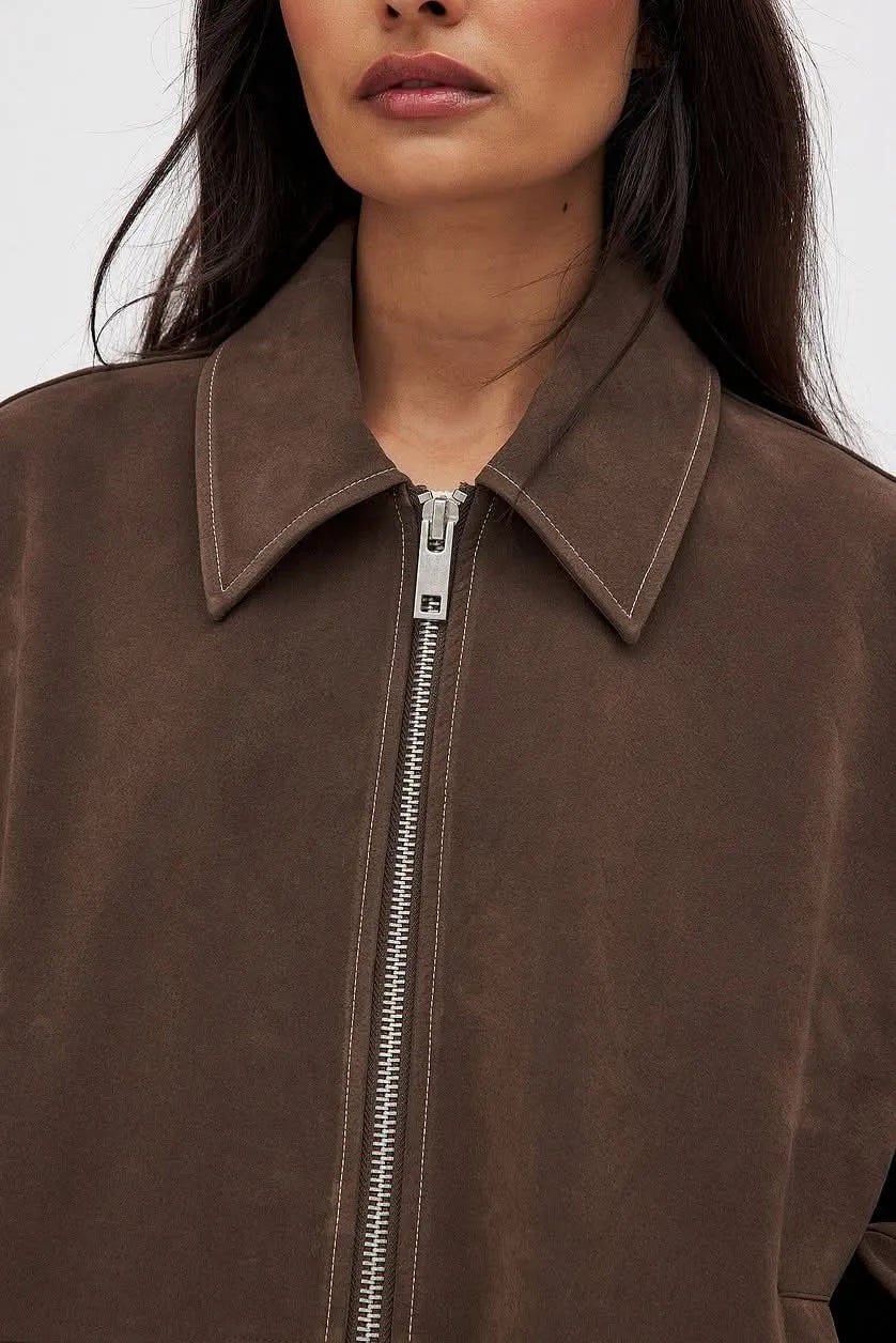 Ava Faux Suede Jacket