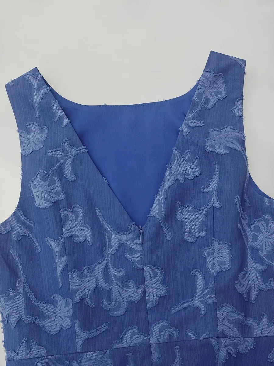 Jacquard Sundress Commuting Mini&Short Dresses