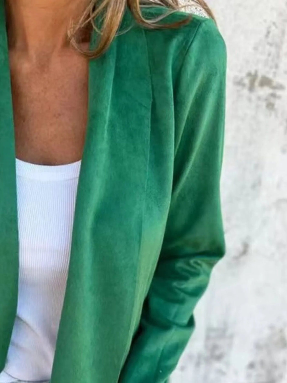 Plus Size Open Front Casual Cardigan