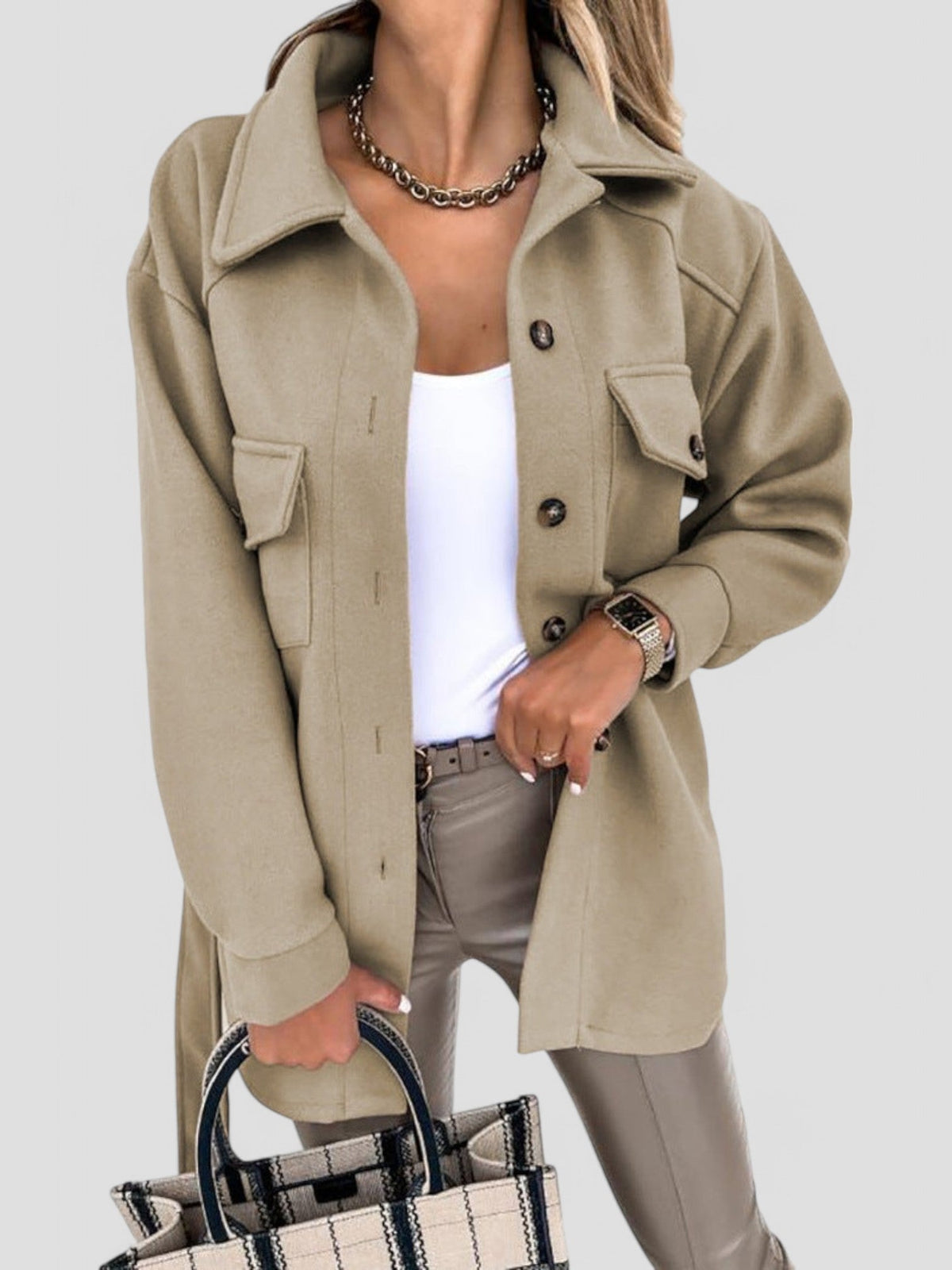 Dena - Trendy Lightweight Women's Jacket with Buttons