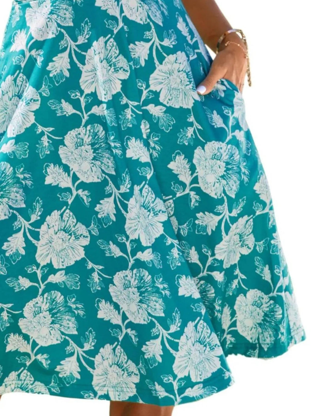 Printed Halter Neck Dress for Women