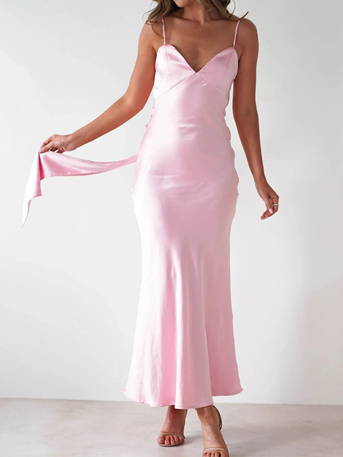 Maxi Dress Backless Cami Slip Elegant Party Cocktail