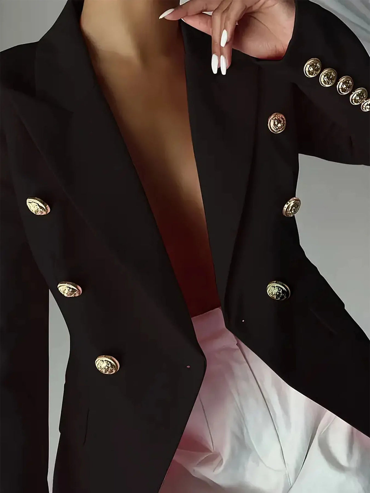 Blazer Lapel Collar Workwear Casual Chic Modern Trendy