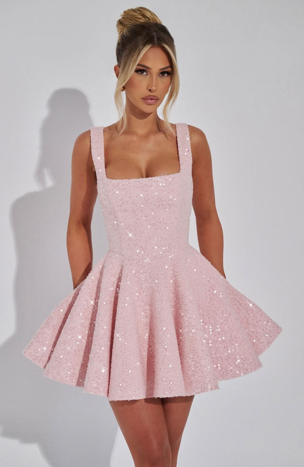 Sandy Bow Mini Dress