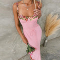Corrine Floral Embroidered Maxi Dress