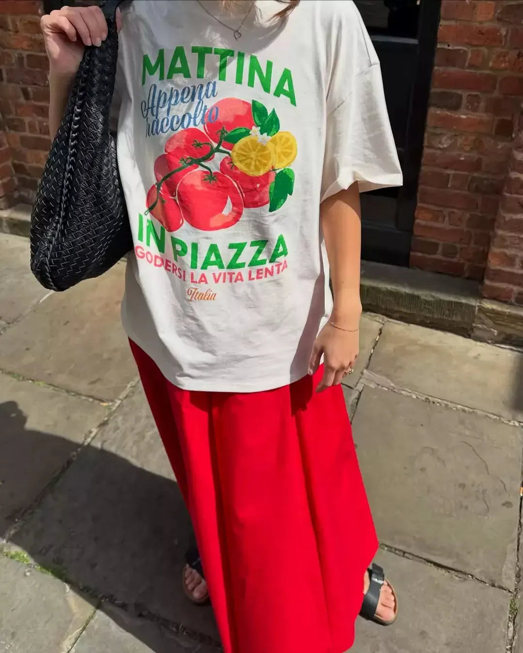 Evelin Retro Fruit Graphic T-Shirt