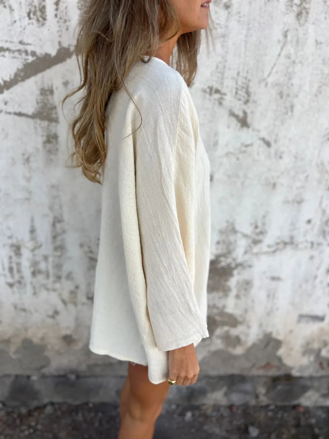 Kimono Blouse Top Transitional Layering Oversized Boho