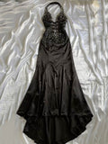 Sequinned Sleeveless halterneck Evening Mermaid Maxi Dresses