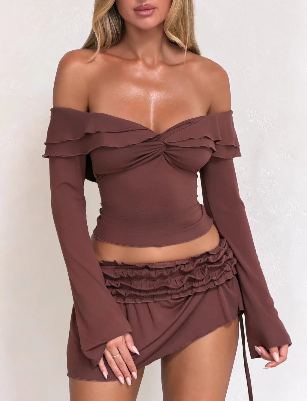 Reeve Ruched Mini Skirt