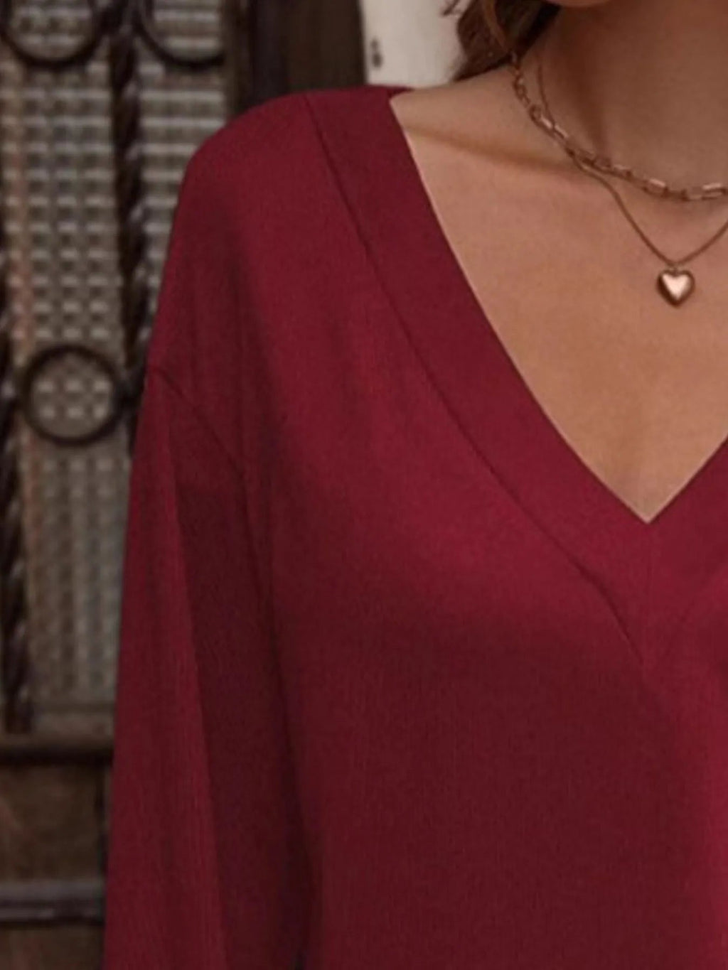 Women’s V-Neck Long Sleeve T-Shirt