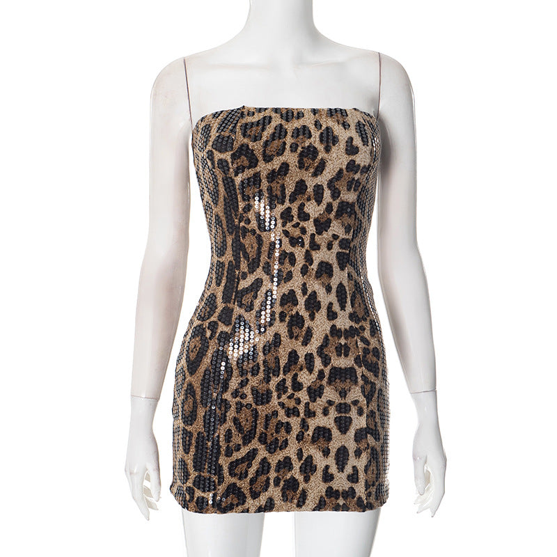 Maddox Strapless Sequin Mini Dress