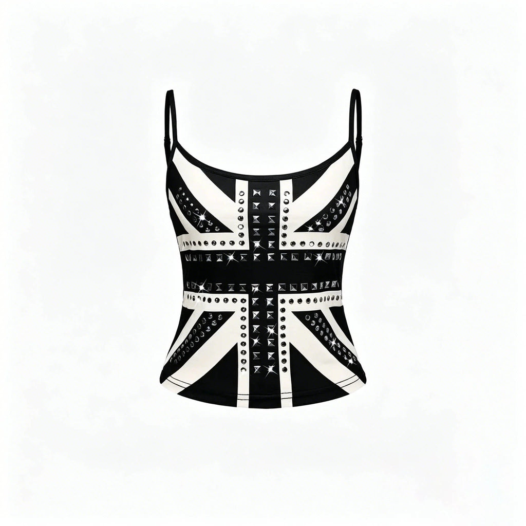 Susan Union Jack Studded Camisole