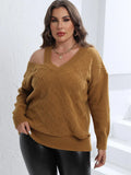 Cutout Sweater Chic Slightly Stretchy Trendy Casual