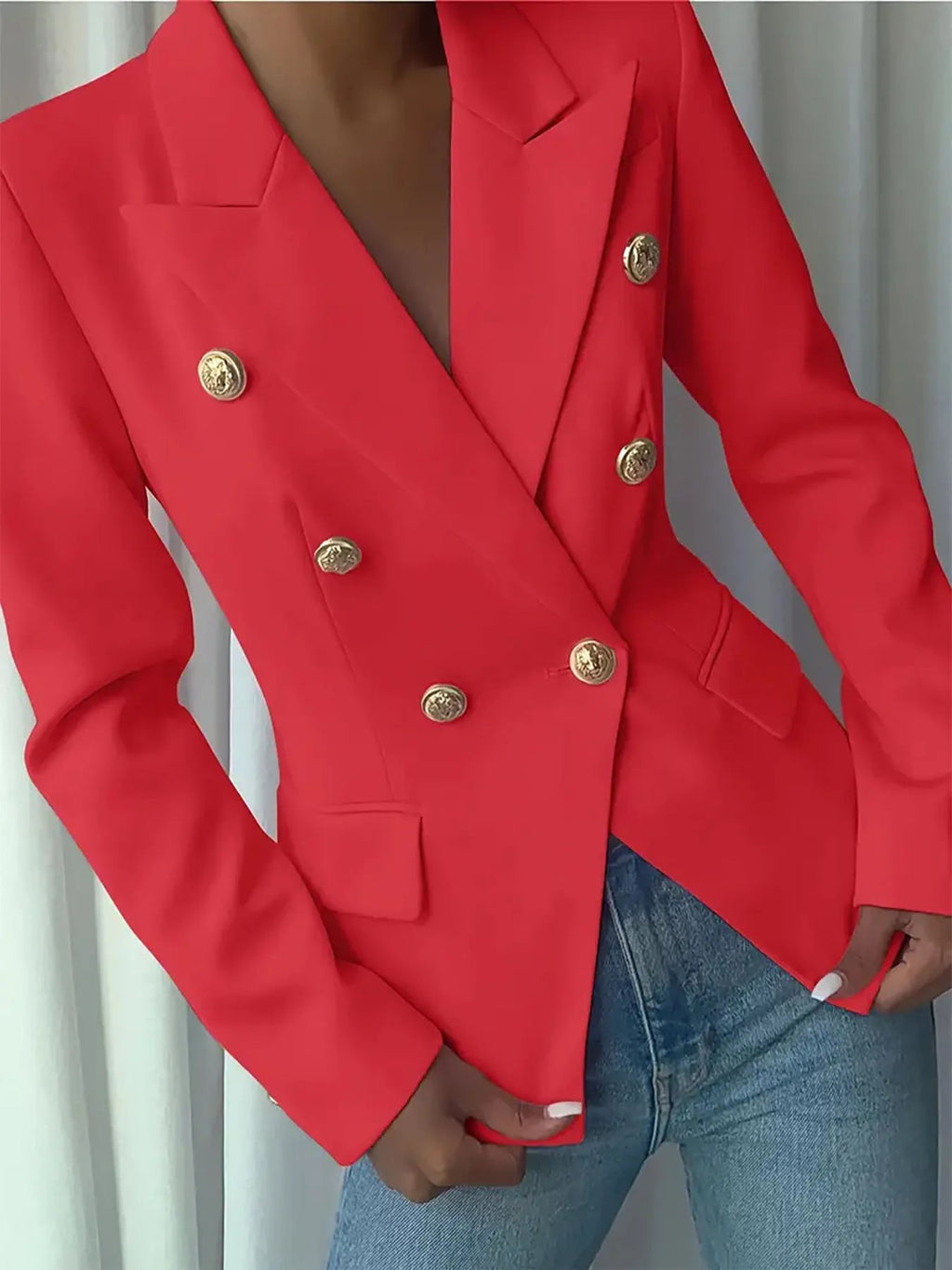 Blazer Lapel Collar Workwear Casual Chic Modern Trendy