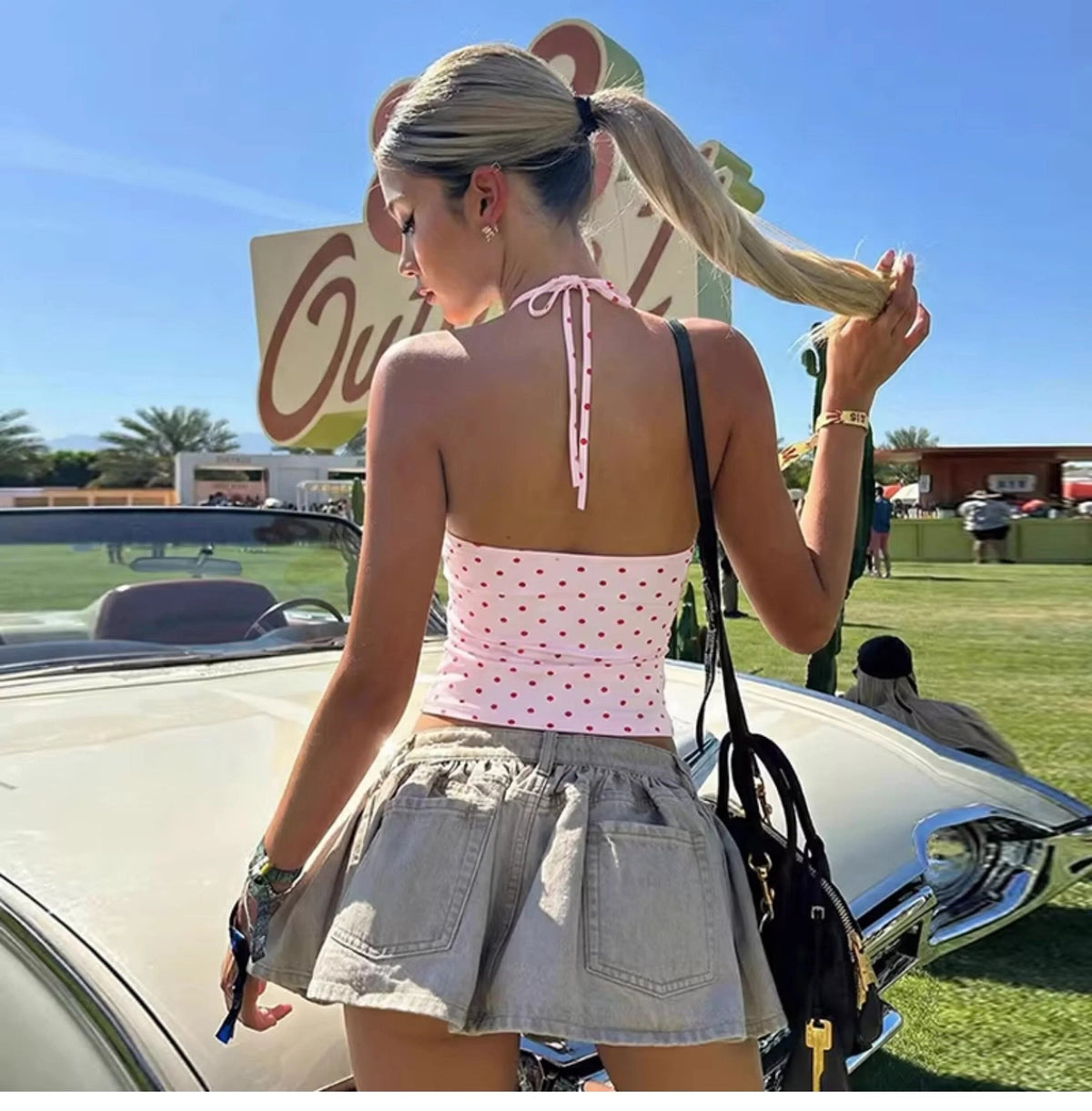 Polka Dot Halter Top