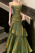 Chiffon Spaghetti Strap Maxi Dress