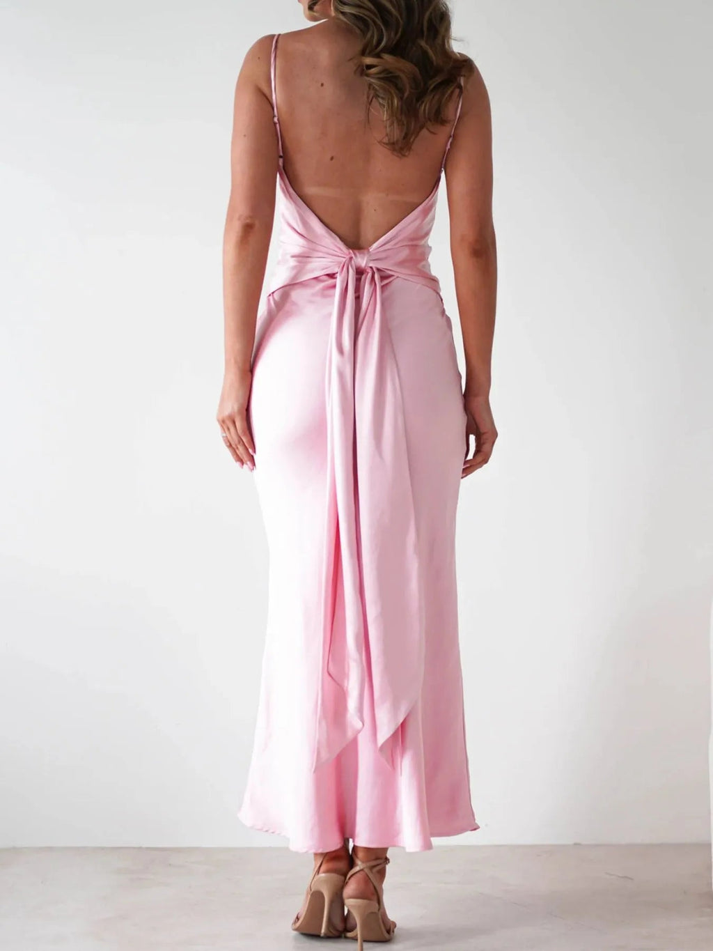 Maxi Dress Backless Cami Slip Elegant Party Cocktail