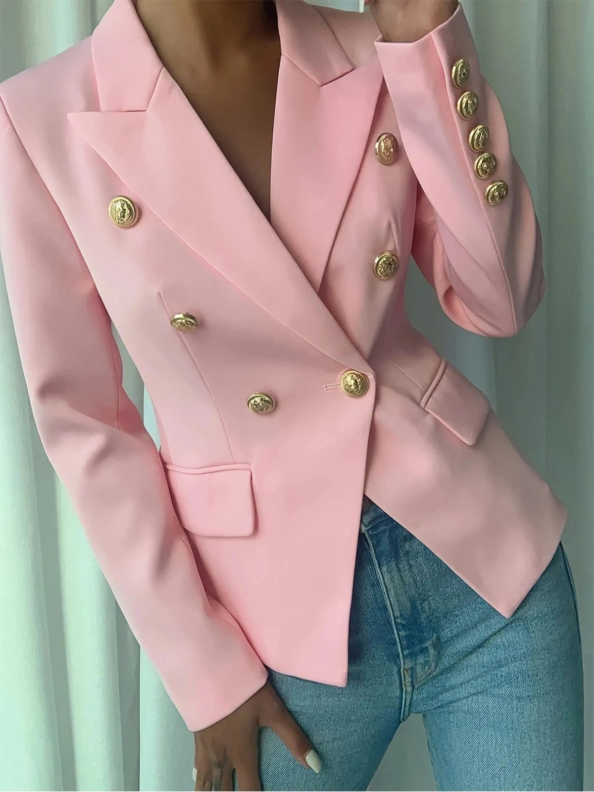 Blazer Lapel Collar Workwear Casual Chic Modern Trendy