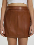 Skirt Classic Mini Stylish Front Zipper Comfortable