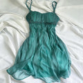 Green Vintage Fairy Beaded Short Chiffon Homecoming Dress Birthday Dress