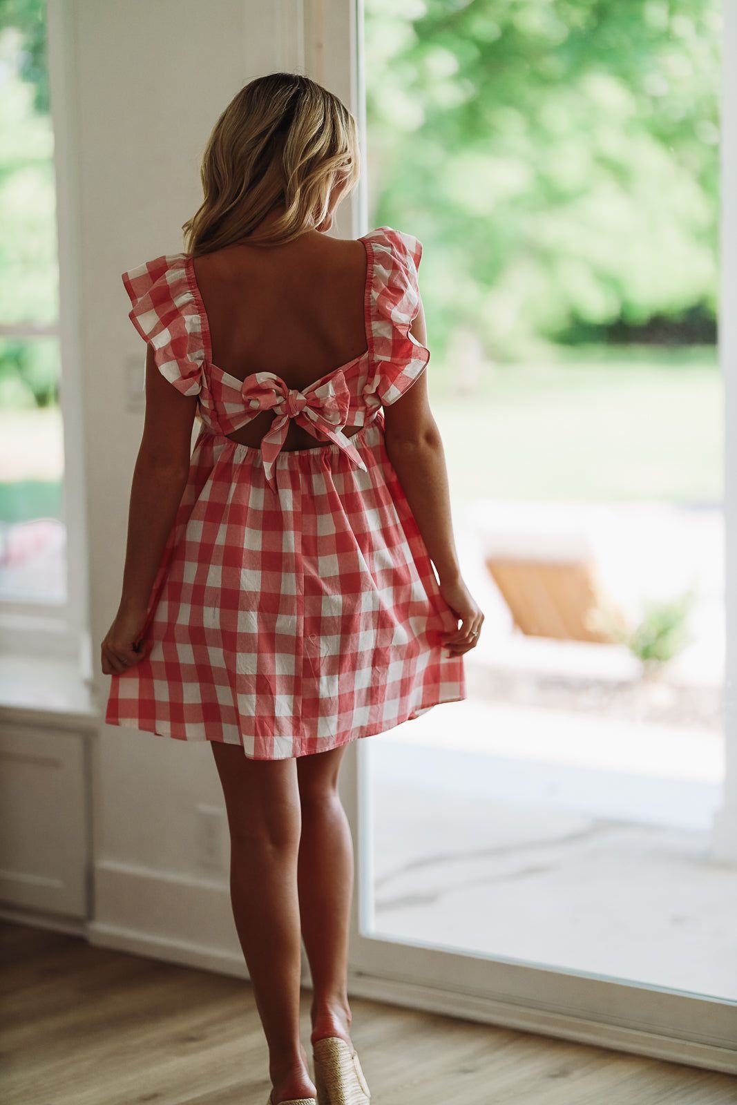 Maia Gingham Mini Dress