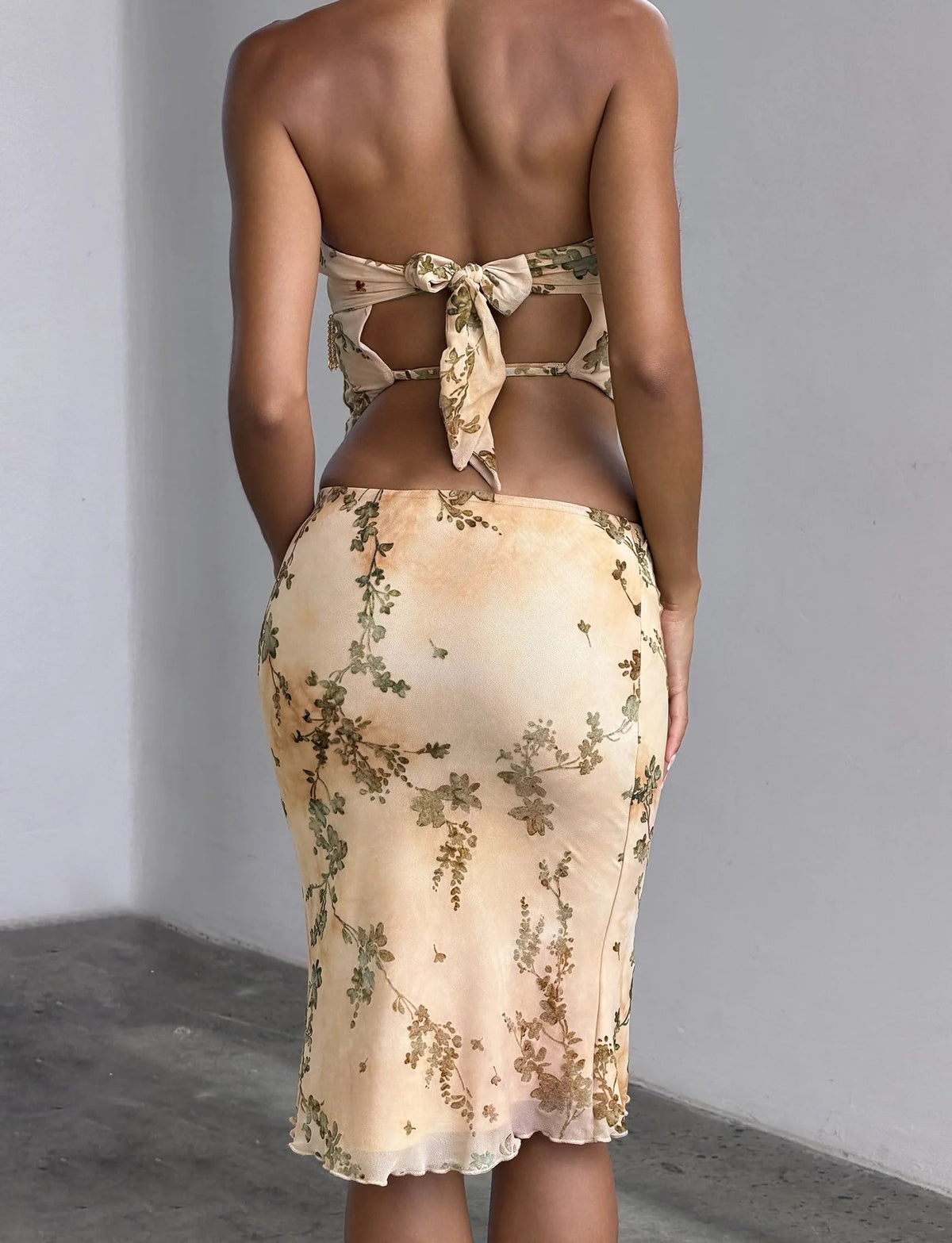 Eleonora Burnout Fringe Midi
