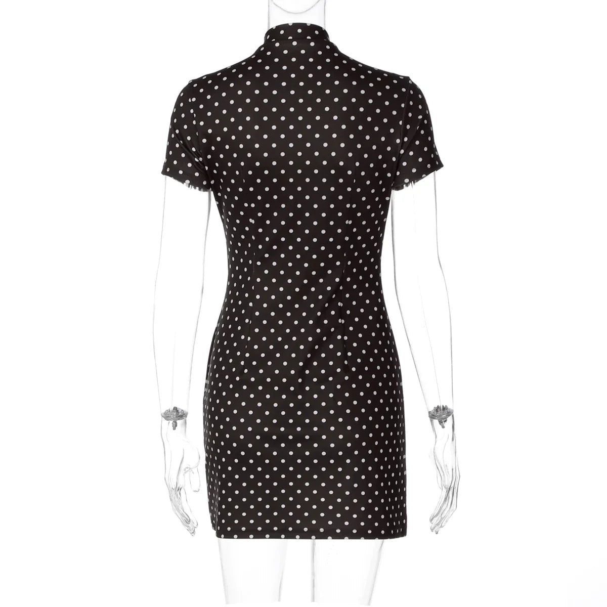 Kamari Polka Dot Cutout Mini Dress