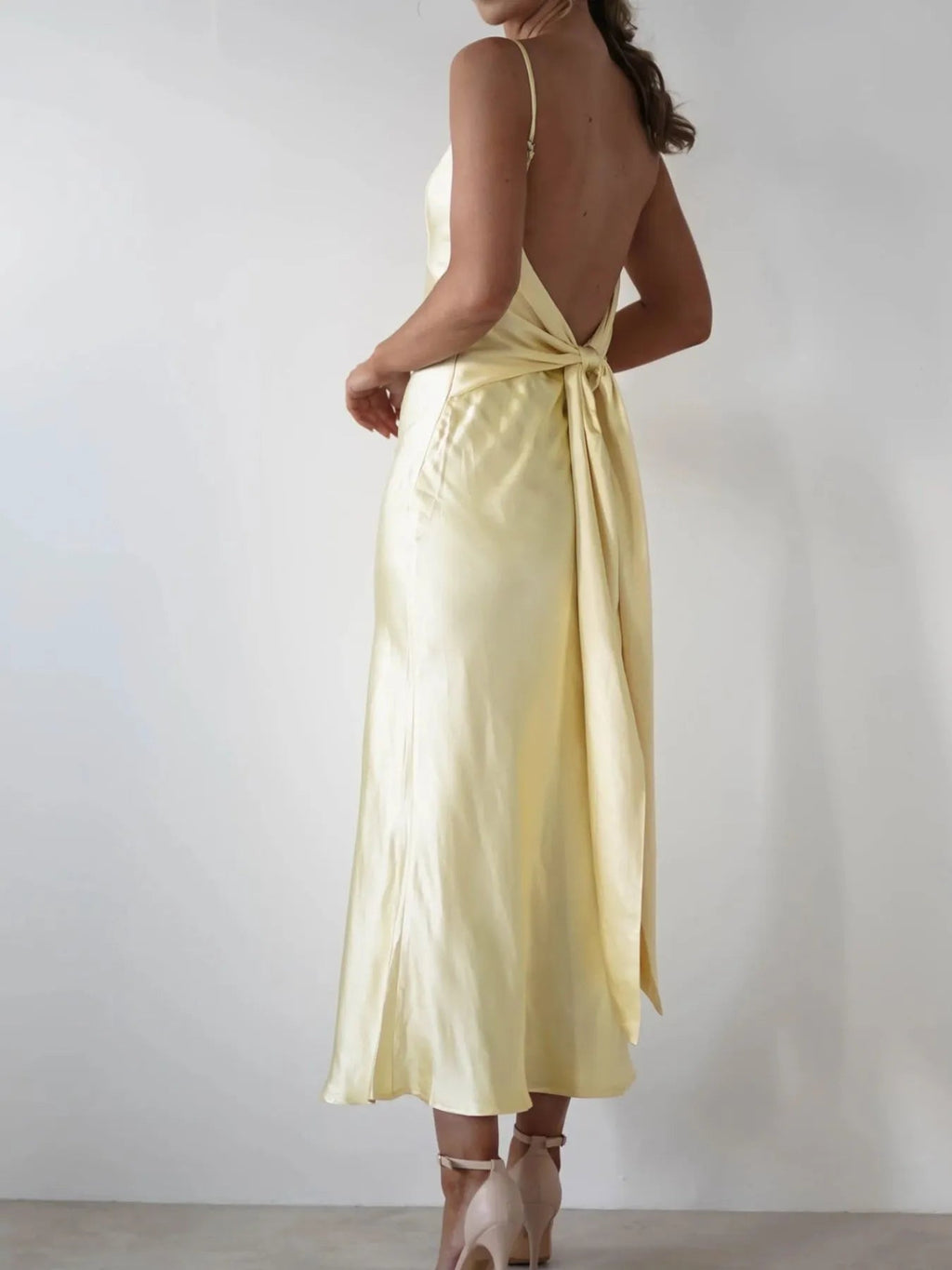 Maxi Dress Backless Cami Slip Elegant Party Cocktail