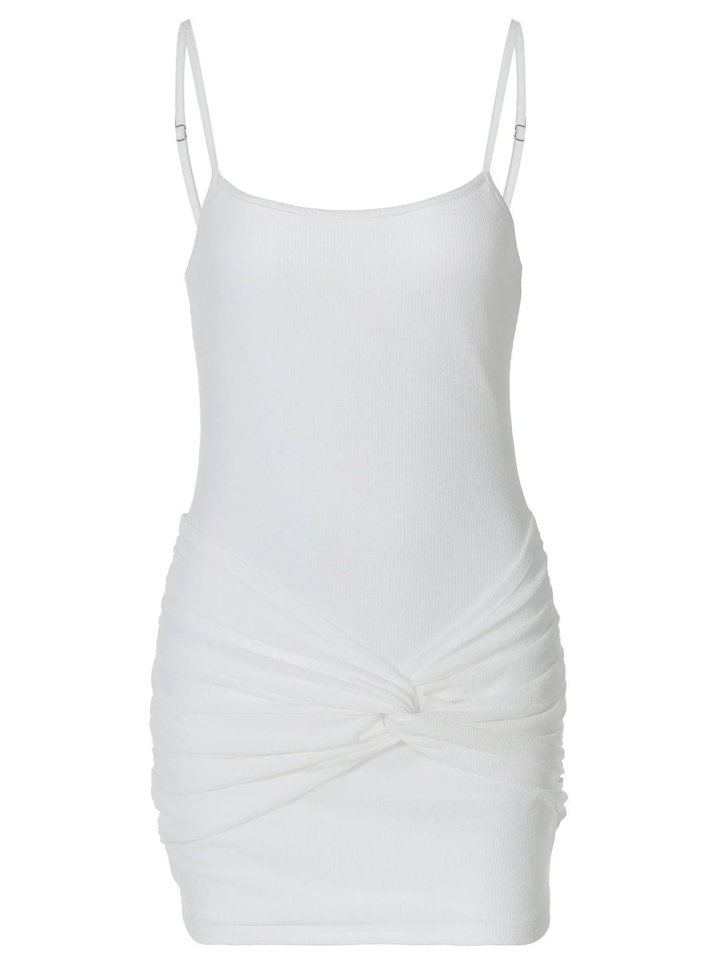 Ruched Spaghetti Strap Mini Dress
