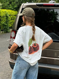 Mila Cherry Graphic Oversized Tee