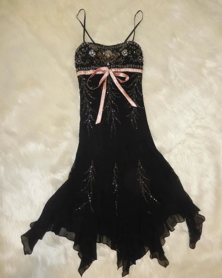 Black gorgeous exquisite gem beaded spaetti straps long tulle elegant ball gown evening dress party dress
