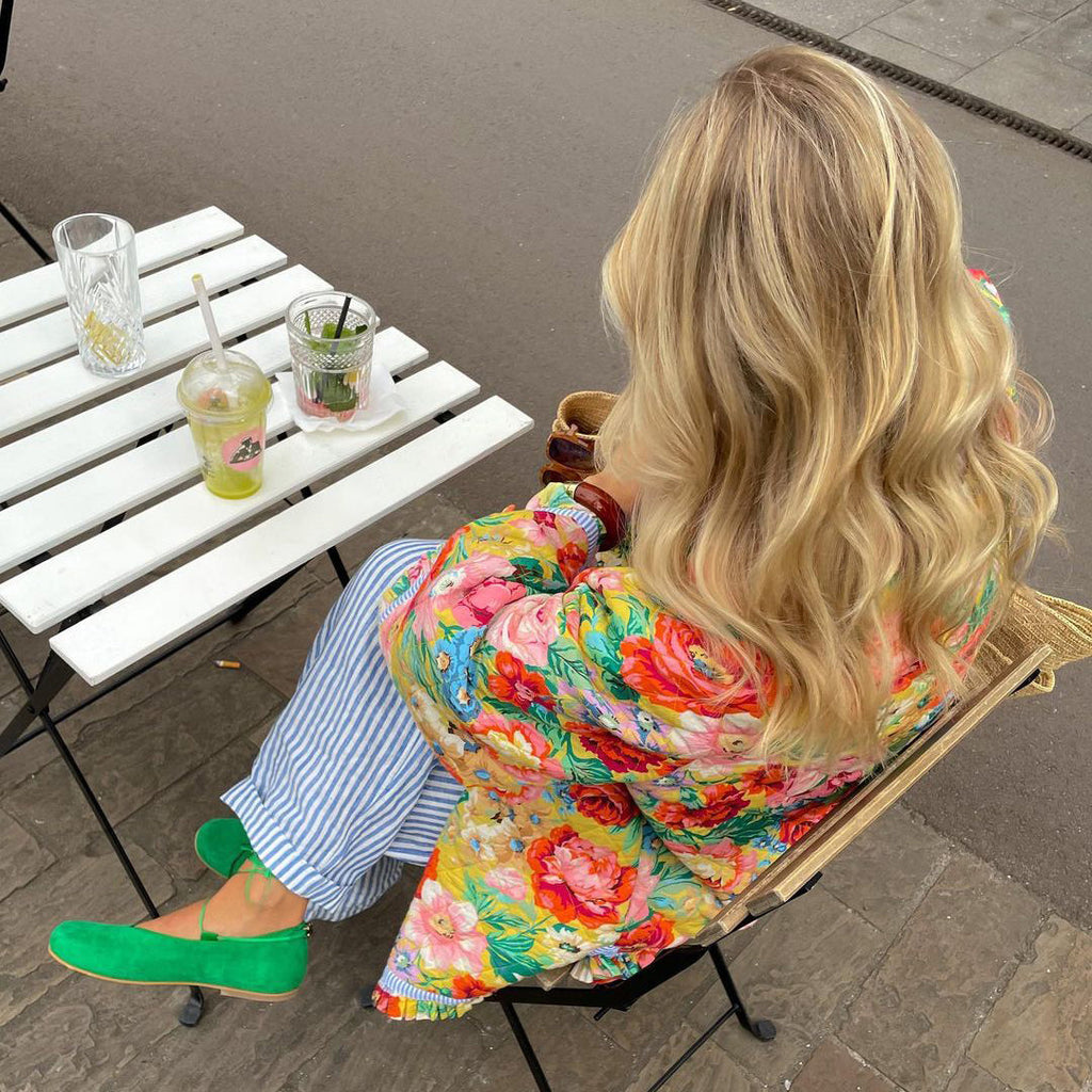 Puck - Puffer mid-layer jacket with colorful print