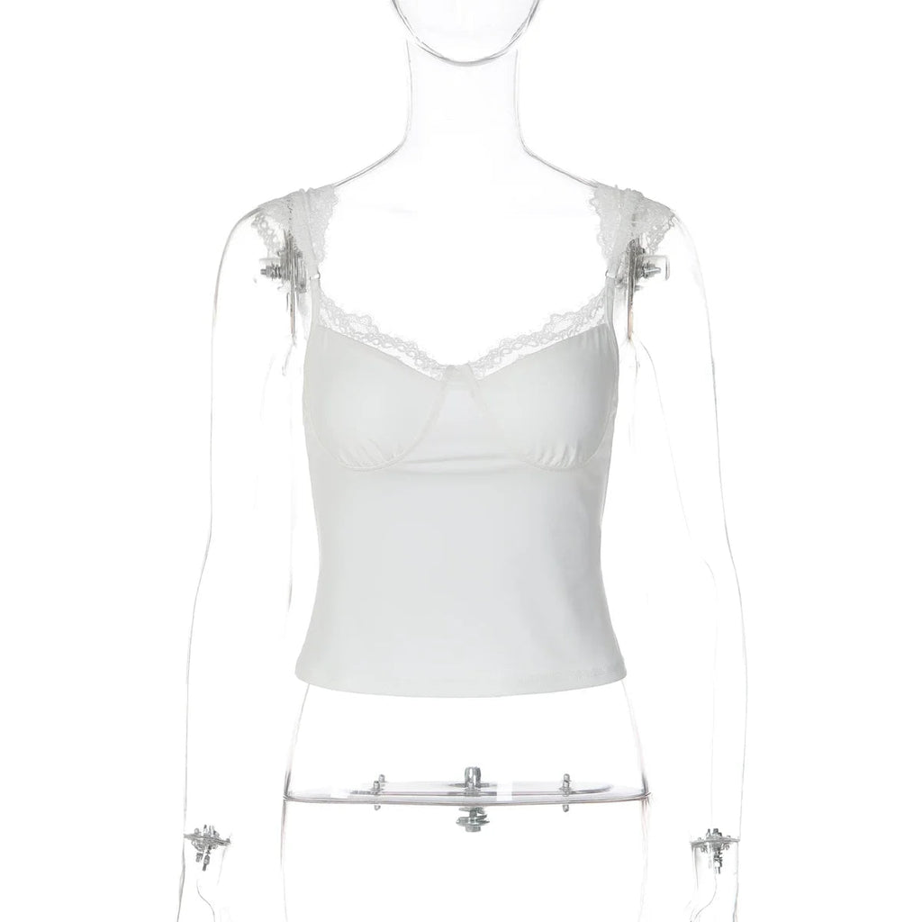Leia Lace Trim Corset Camisole