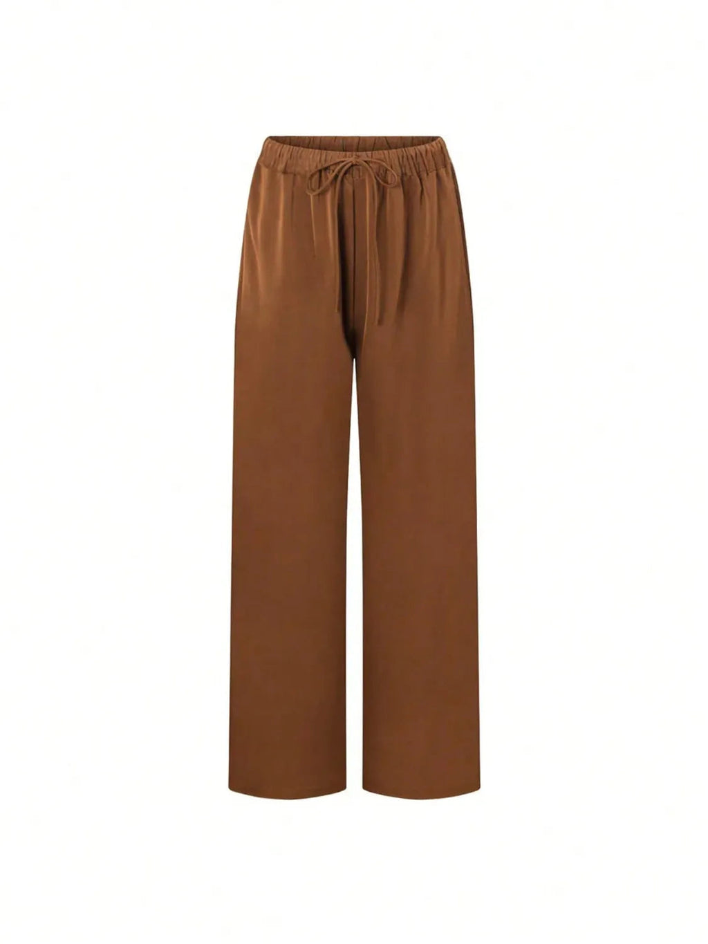 Two-Piece Elegant Casual One-Shoulder Top & Wide Leg Pants